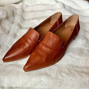 FRYE Kenzie Venetian Pointed Silhouette Flat - Women’s 11 - Frye Shoes Leather